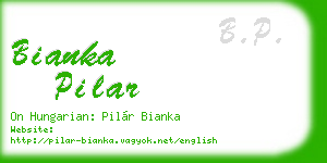bianka pilar business card